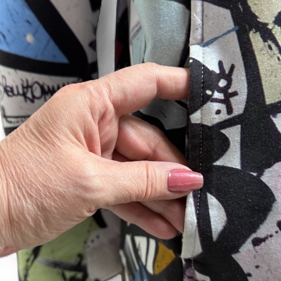 Simply Art by Dolcezza Single-Breasted Multicolor A-Line Women's L Jacket - Picture 9 of 10